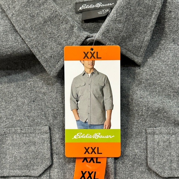 ⭐️NWT⭐️ Men's Eddie Bauer Double Brushed Chamois Shirt - Picture 4 of 4